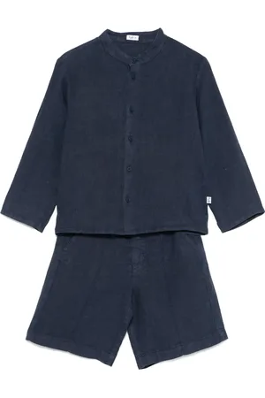 Il gufo Linen shorts set