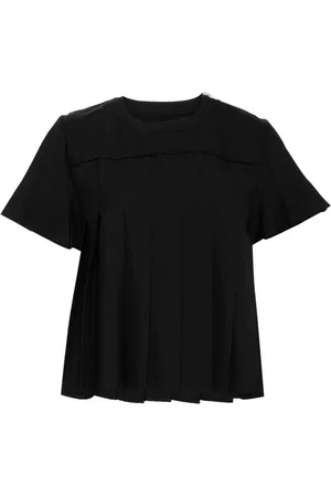 SACAI Pleated zipped T