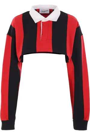 Vaquera Cropped striped rugby shirt