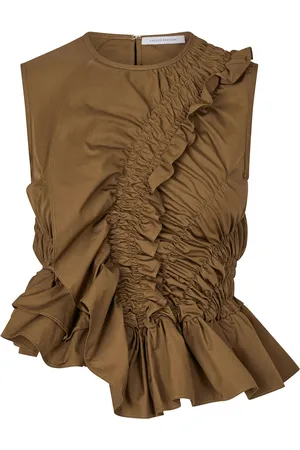 Cecilie Bahnsen Geo ruffled top