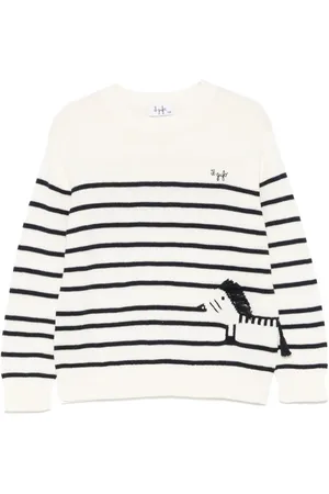 Il gufo Striped sweater