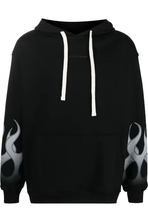 Vision Of Super Negative White Flames hoodie