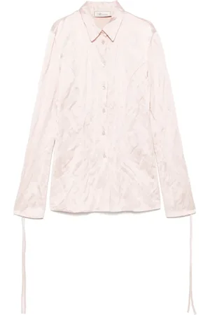 BLUMARINE Crinkled satin shirt