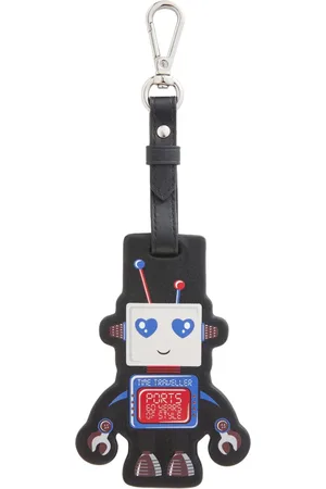 Ports V Robot leather keyring