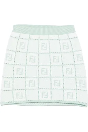 Fendi Crochet jersey skirt