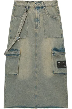 Musium Div. Denim midi skirt