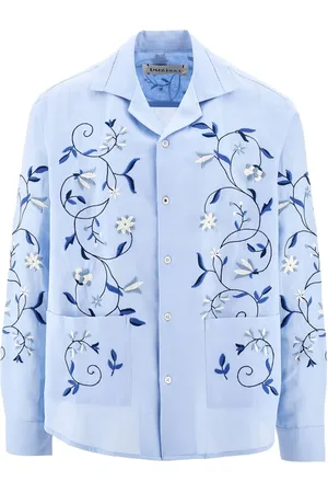 Baziszt Lotus embroidered button