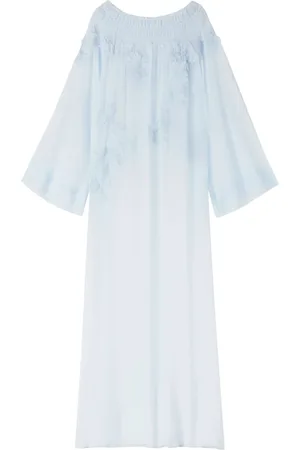 ERMANNO SCERVINO Embroidered sheer maxi dress
