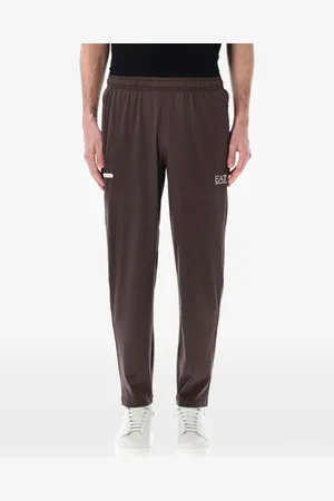 EA7 Logo print track pants