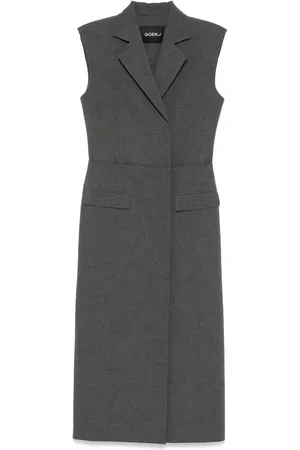 GOEN.J Blazer layered panel dress