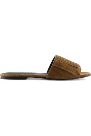 NOTABENE F??line fringed slide sandals