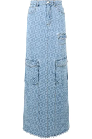 GCDS Monogram denim skirt