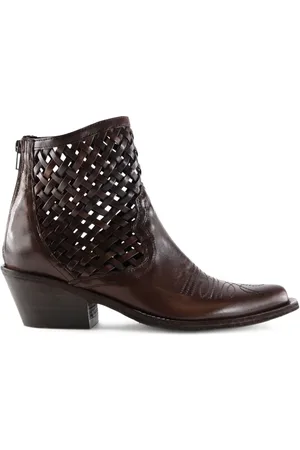 NOTABENE 50mm Lynx braided ankle boots