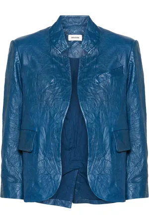 Zadig & Voltaire Verys crinkled leather blazer