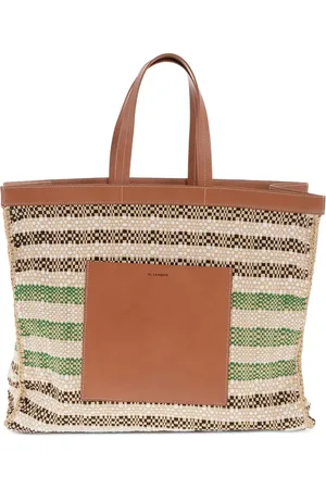 Jil Sander Raffia tote bag