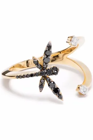 ANAPSARA 18kt yellow Dragonfly diamond ring