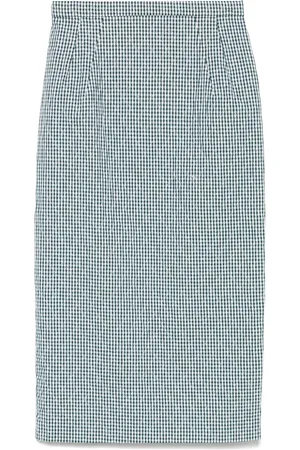 Nº21 Gingham midi skirt