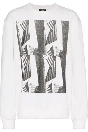 Calvin Klein Andy Warhol flag print long sleeved top
