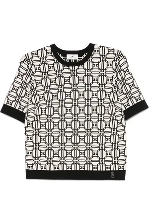 Elisabetta Franchi Logo jacquard T