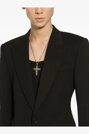 Dolce & Gabbana 18K Tradition diamond and sapphire pendant