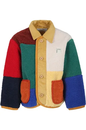 Bobo Choses Color block sheepskin jacket