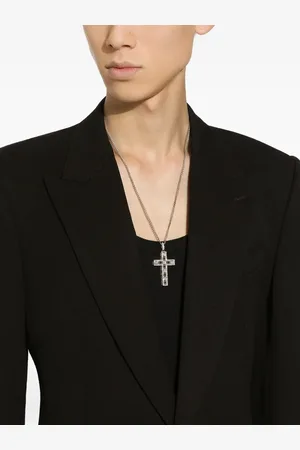 Dolce & Gabbana 18K white gold Tradition diamond pendant