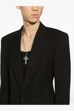 Dolce & Gabbana 18K gold Tradition diamond and emerald pendant