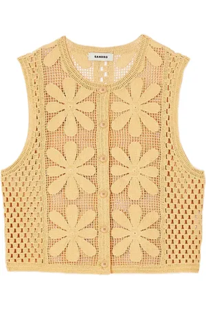 Sandro Crochet top