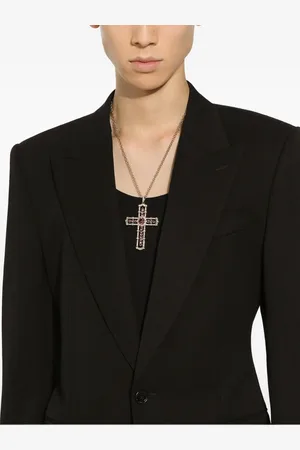 Dolce & Gabbana 18K gold Tradition diamond and tourmaline pendant
