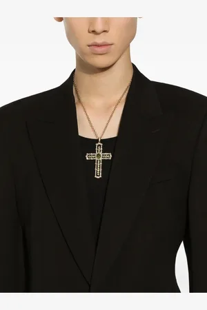 Dolce & Gabbana 18K Tradition diamond and peridot pendant
