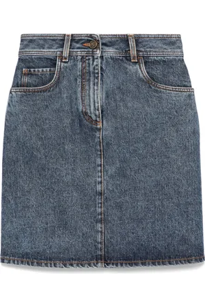 Etro Denim midi skirt