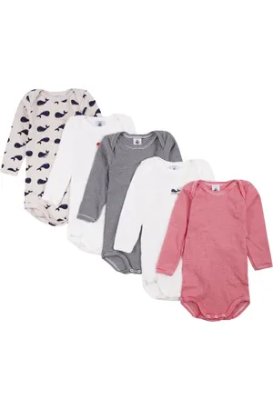 Petit Bateau Printed bodysuit (pack of five)