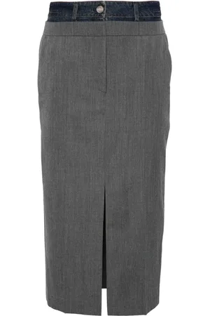 JUUN.J Layered midi skirt
