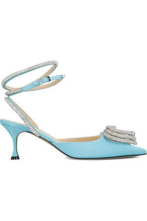 Mach & Mach Satin slingback pumps