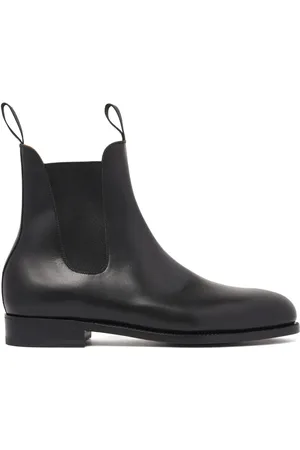 J.M. Weston Leather Chelsea boots
