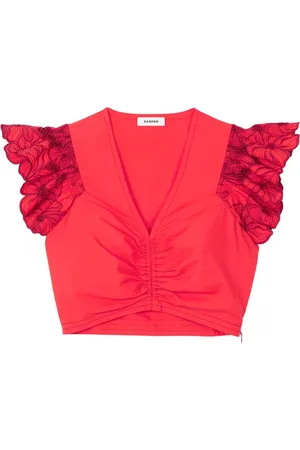 Sandro Ruffle tank top
