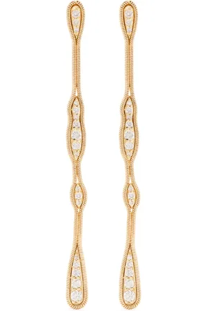 Fernando Jorge 18kt yellow Fluid diamond earrings