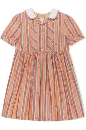 Gucci Striped Oxford cotton dress