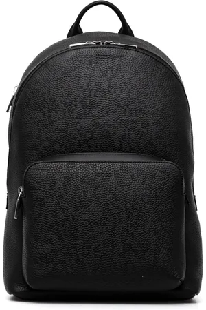 HUGO BOSS Grained leather backpack