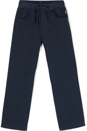 Il gufo Drawstring cotton trousers