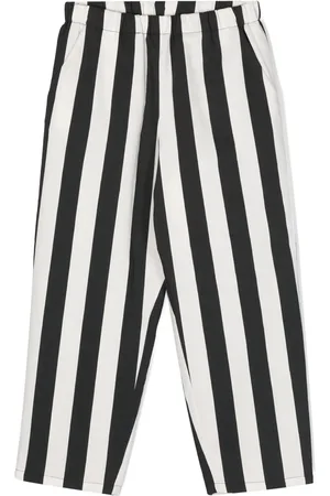 DOUUOD KIDS Striped tapered trousers