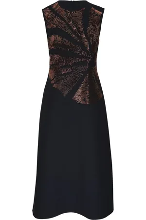 Lafayette 148 Embroidered midi dress