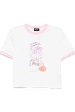 We11 Done Colorful Teddy Ringer T