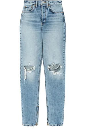 RE/DONE Super High Drainpipe jeans