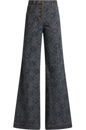 Etro Printed flared jeans