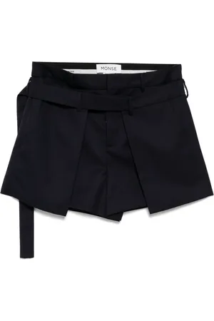 MONSE Deconstructed wrap tailored shorts