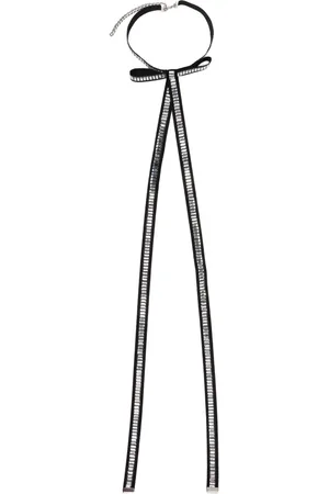 DAVID KOMA Crystal bow choker