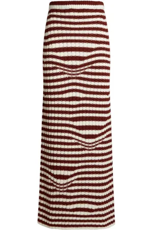 Etro Striped wool maxi skirt