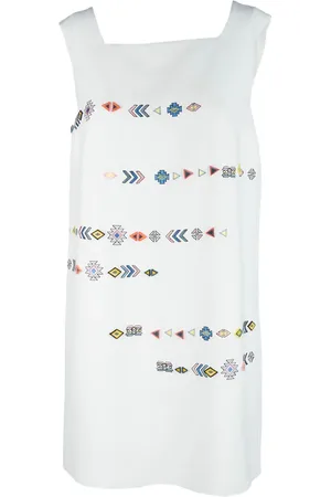 ERMANNO SCERVINO Embroidered sleeveless dress