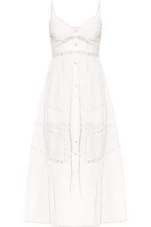 LOVESHACKFANCY Cotton midi dress